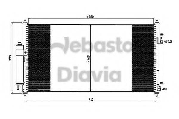 WEBASTO 82D0225615A Конденсатор, кондиціонер