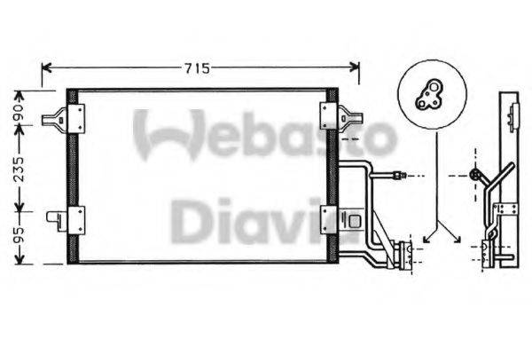 WEBASTO 82D0226102MA Конденсатор, кондиціонер