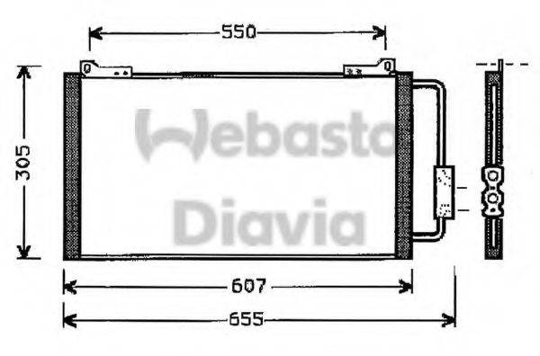 WEBASTO 82D0226103MA Конденсатор, кондиціонер