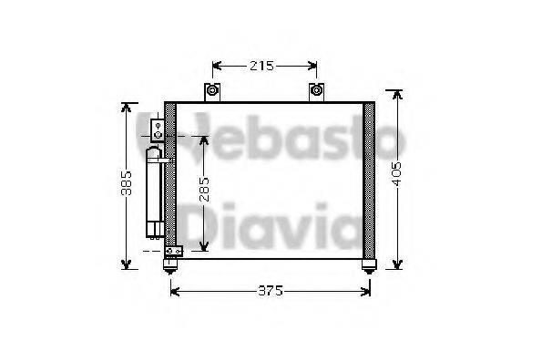 WEBASTO 82D0226195MA Конденсатор, кондиціонер