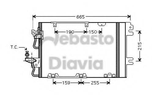 WEBASTO 82D0226207MA Конденсатор, кондиціонер