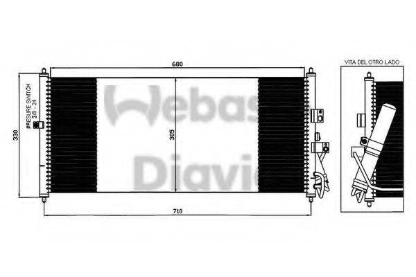 WEBASTO 82D0226219MA Конденсатор, кондиціонер