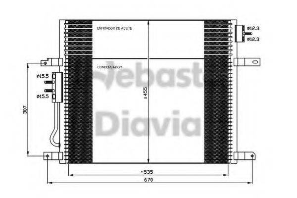 WEBASTO 82D0226255MA Конденсатор, кондиціонер