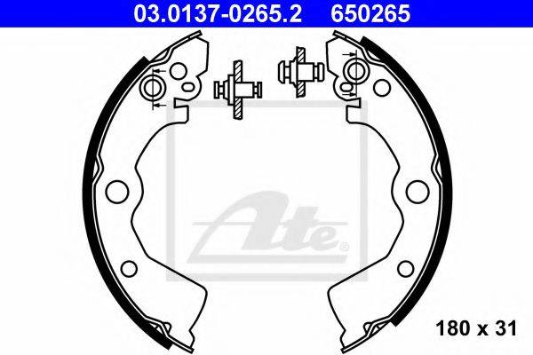 ATE 03013702652 Комплект гальмівних колодок