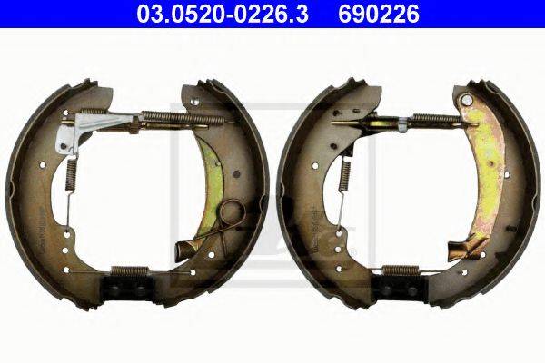 ATE 03052002263 Комплект гальмівних колодок
