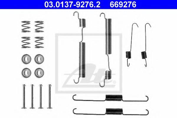 ATE 03013792762 Комплектуючі, гальмівна колодка