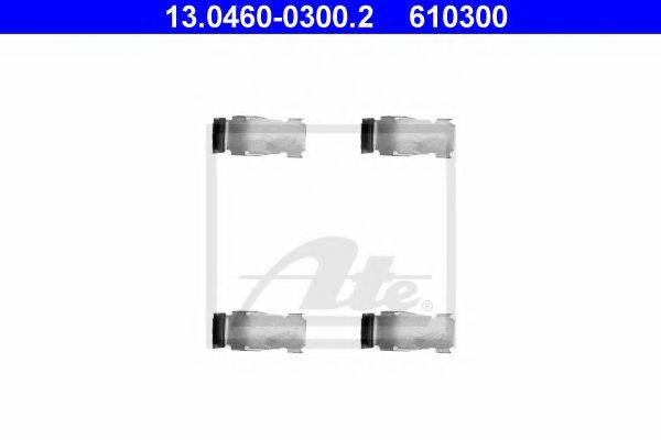 ATE 13046003002 Комплектуючі, колодки дискового гальма