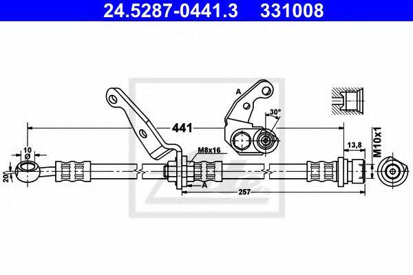 ATE 24528704413 Гальмівний шланг