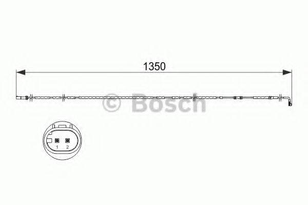 BOSCH 1987473503 Сигналізатор, знос гальмівних колодок