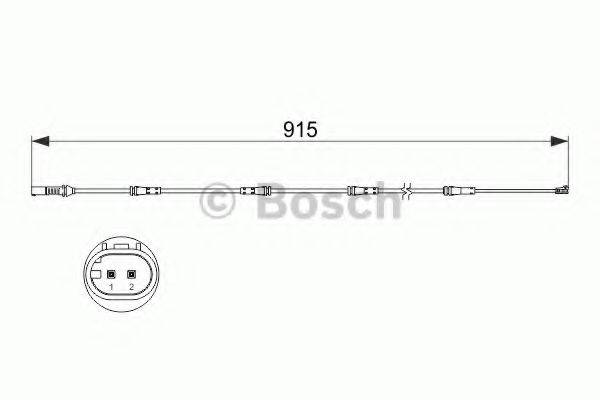 BOSCH 1987473509 Сигналізатор, знос гальмівних колодок