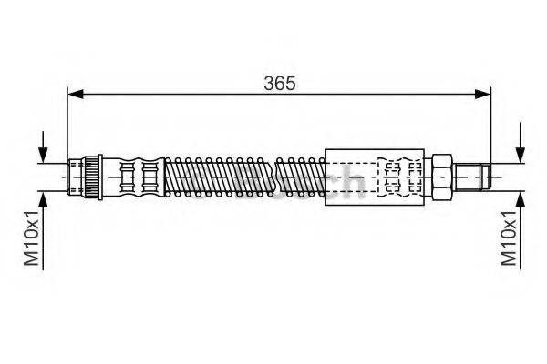 BOSCH 1987476063 Гальмівний шланг