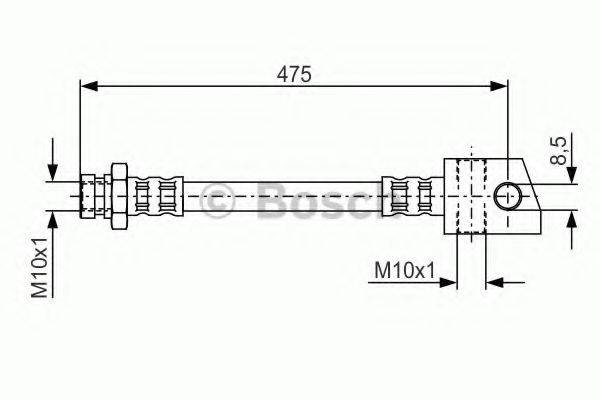 BOSCH 1987476549 Гальмівний шланг