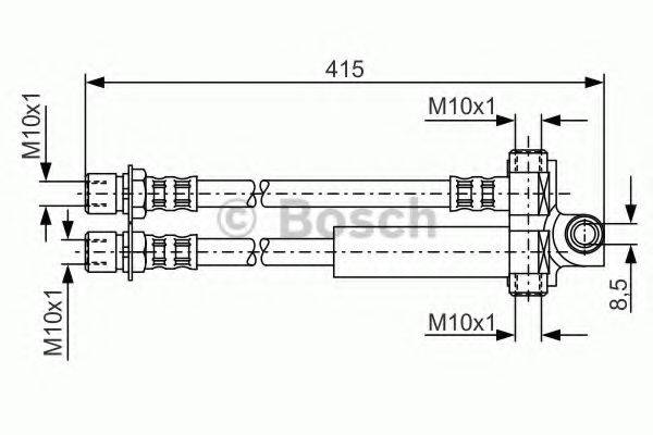 BOSCH 1987476615 Гальмівний шланг