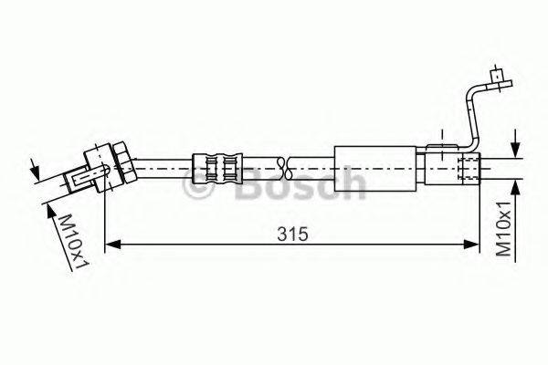 BOSCH 1987476812 Гальмівний шланг