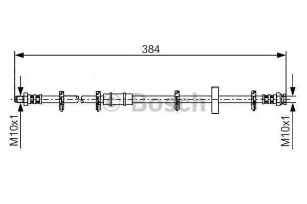 BOSCH 1987476881 Гальмівний шланг