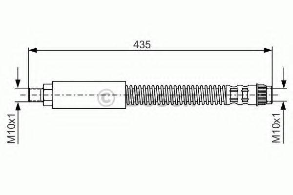 BOSCH 1987476905 Гальмівний шланг