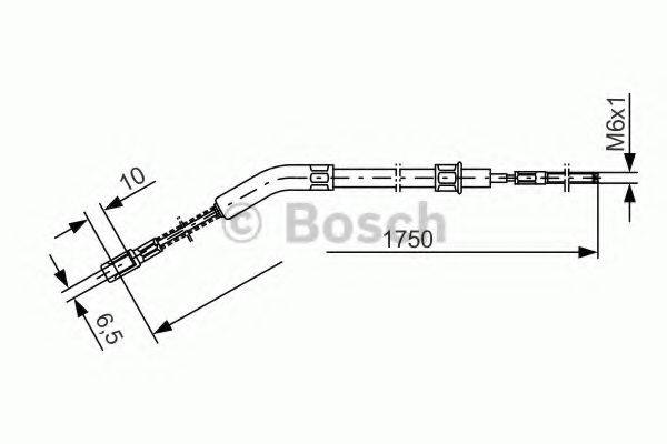 BOSCH 1987477036 Трос, стоянкова гальмівна система