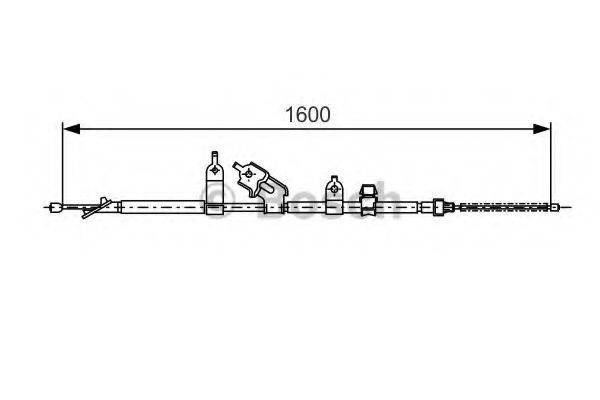 BOSCH 1987477090 Трос, стоянкова гальмівна система