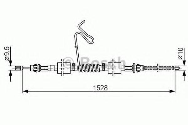 BOSCH 1987477178 Трос, стоянкова гальмівна система