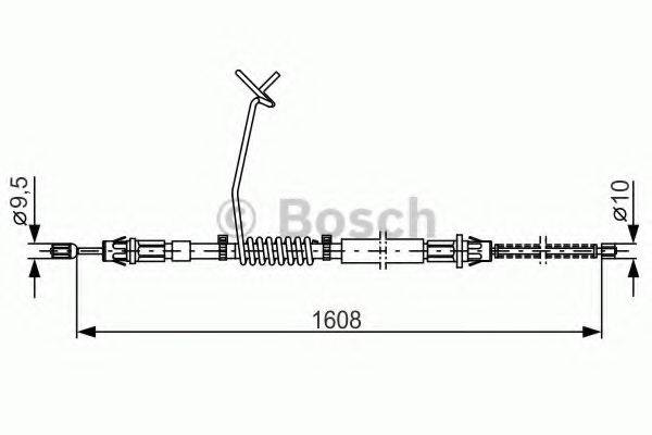 BOSCH 1987477180 Трос, стоянкова гальмівна система