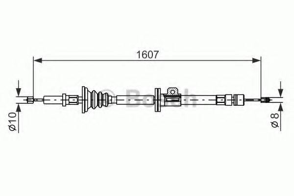 BOSCH 1987477358 Трос, стоянкова гальмівна система