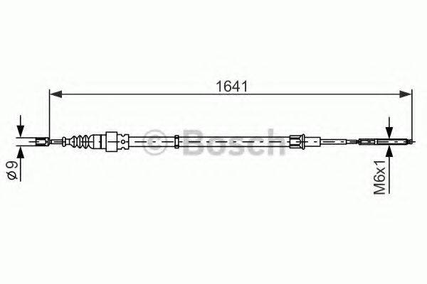 BOSCH 1987477627 Трос, стоянкова гальмівна система