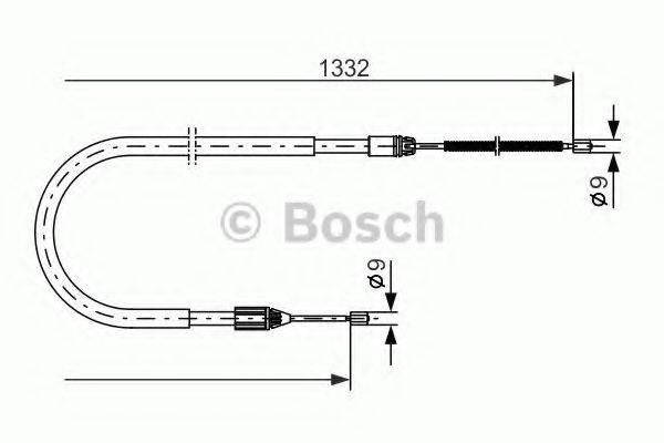 BOSCH 1987477781 Трос, стоянкова гальмівна система