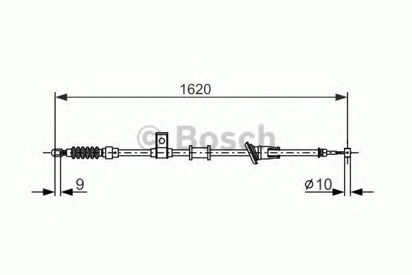 BOSCH 1987477893 Трос, стоянкова гальмівна система