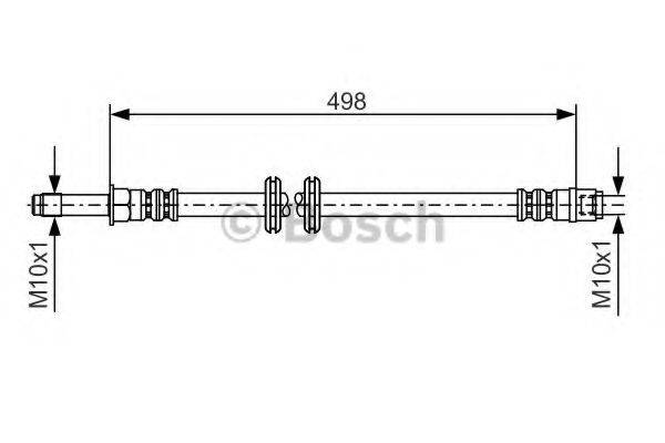 BOSCH 1987481006 Гальмівний шланг