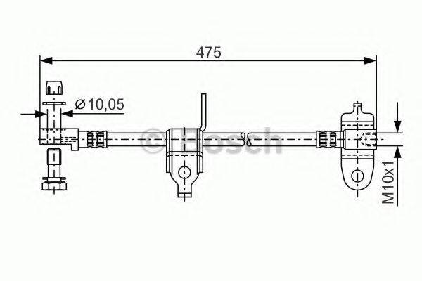 BOSCH 1987481045 Гальмівний шланг