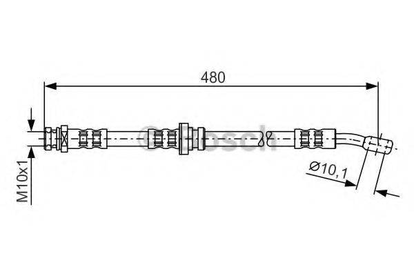 BOSCH 1987481065 Гальмівний шланг