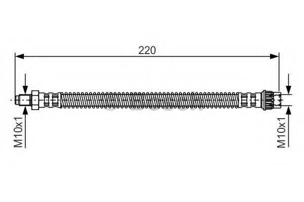 BOSCH 1987481090 Гальмівний шланг