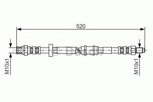 BOSCH 1987481158 Гальмівний шланг