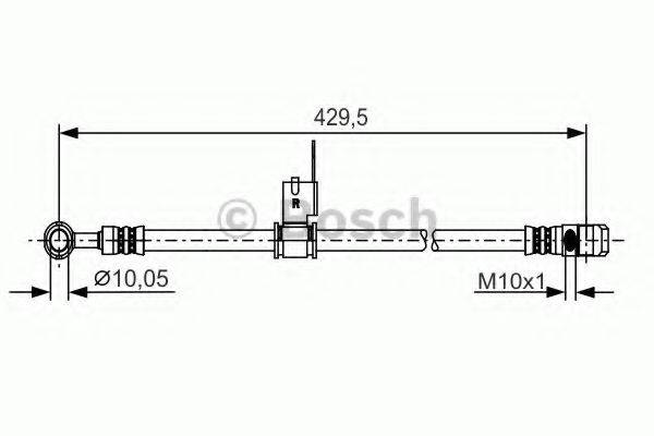 BOSCH 1987481225 Гальмівний шланг