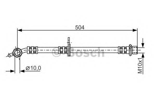 BOSCH 1987481306 Гальмівний шланг