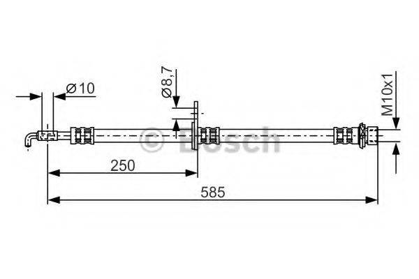 BOSCH 1987481314 Гальмівний шланг