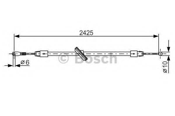 BOSCH 1987482031 Трос, стоянкова гальмівна система