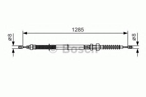 BOSCH 1987482115 Трос, стоянкова гальмівна система