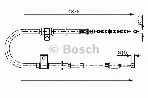 BOSCH 1987482183 Трос, стоянкова гальмівна система