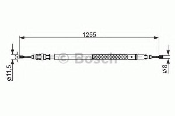 BOSCH 1987482235 Трос, стоянкова гальмівна система