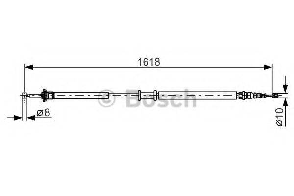 BOSCH 1987482238 Трос, стоянкова гальмівна система