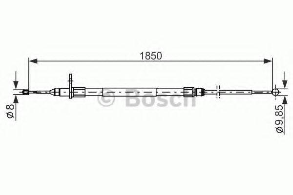 BOSCH 1987482255 Трос, стоянкова гальмівна система