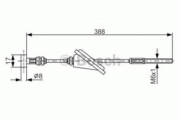 BOSCH 1987482259 Трос, стоянкова гальмівна система