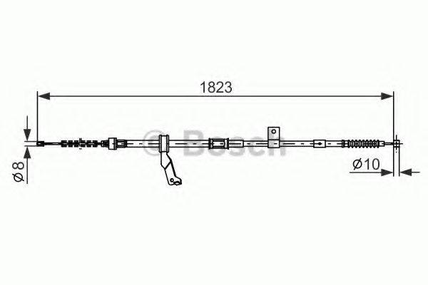 BOSCH 1987482297 Трос, стоянкова гальмівна система