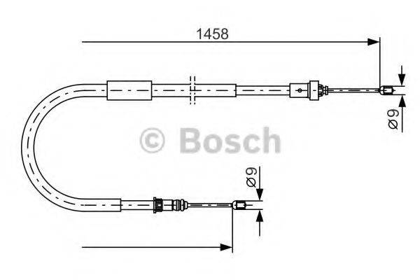 BOSCH 1987482335 Трос, стоянкова гальмівна система