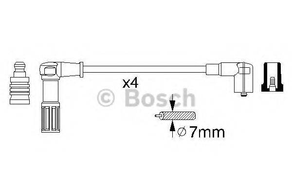 BOSCH 0356912964 Комплект дротів запалювання