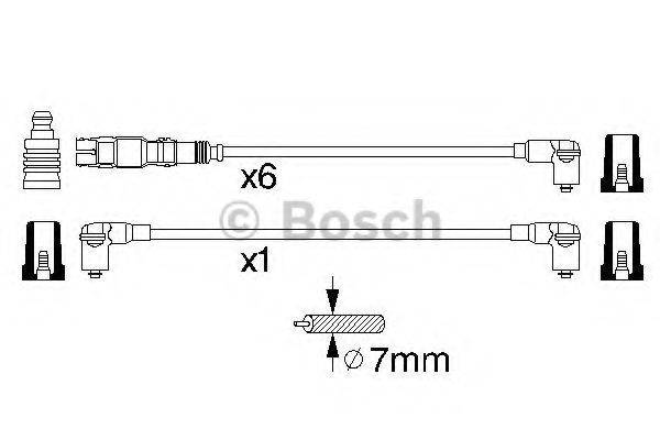 BOSCH 0986356301 Комплект дротів запалювання