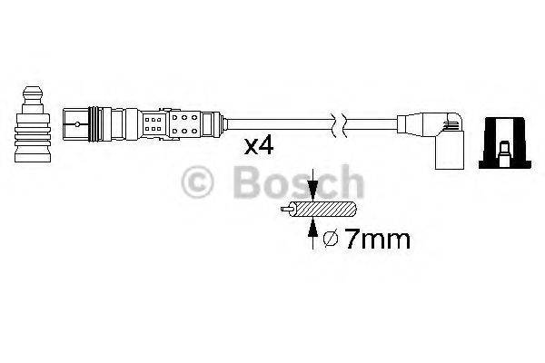 BOSCH 0986356344 Комплект дротів запалювання