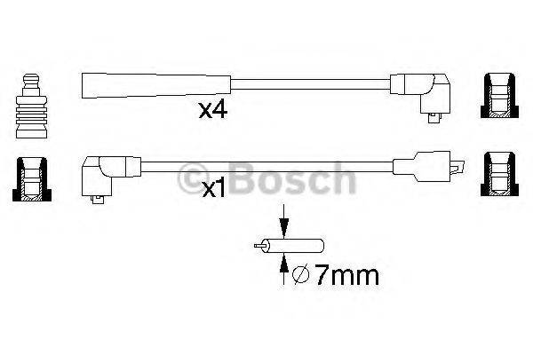 BOSCH 0986356745 Комплект дротів запалювання