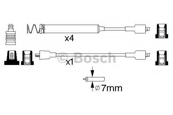 BOSCH 0986356796 Комплект дротів запалювання